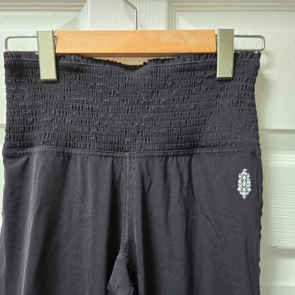 Free People Movement FP Black Ruched Waist Leggings - Picture 3 of 8